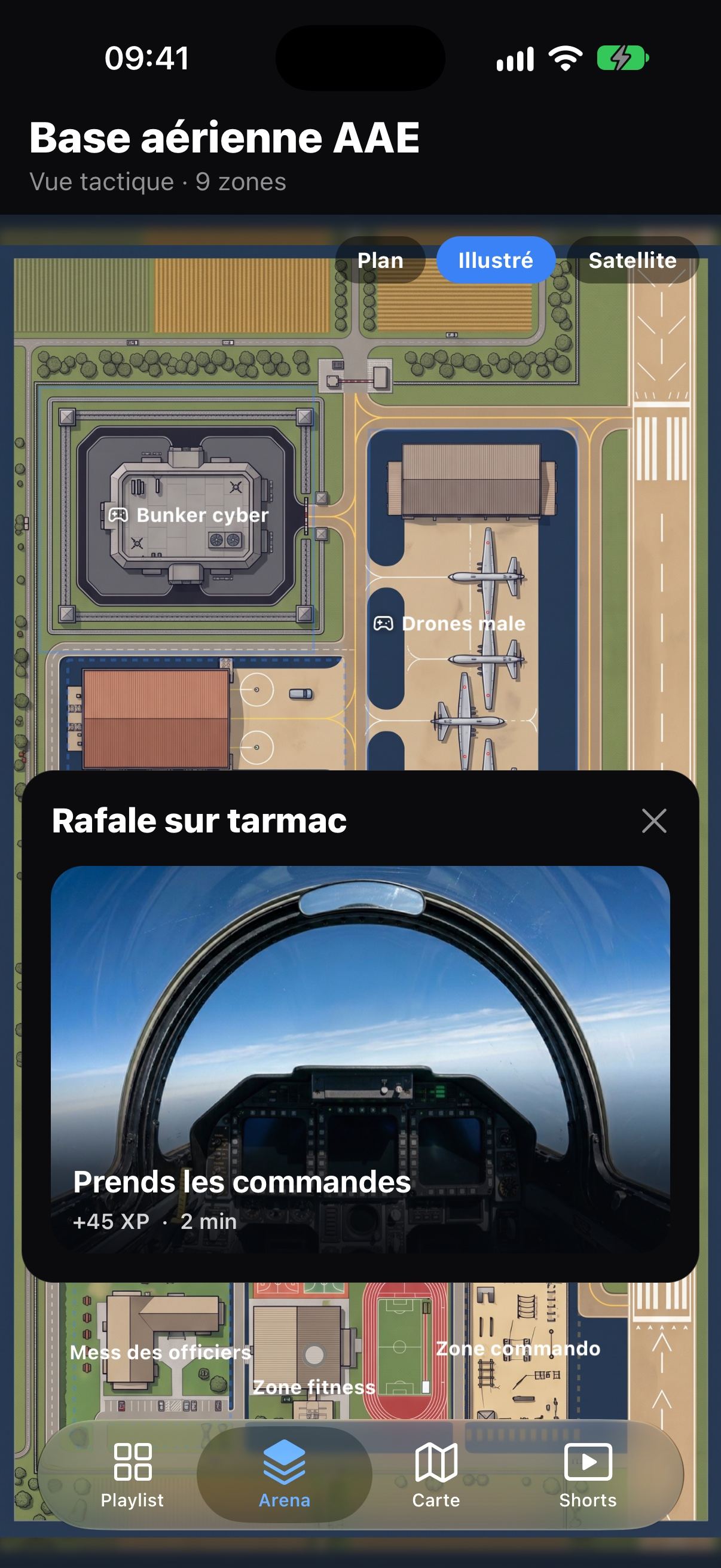 Arena d'une base aérienne : une zone ouverte présente son défi