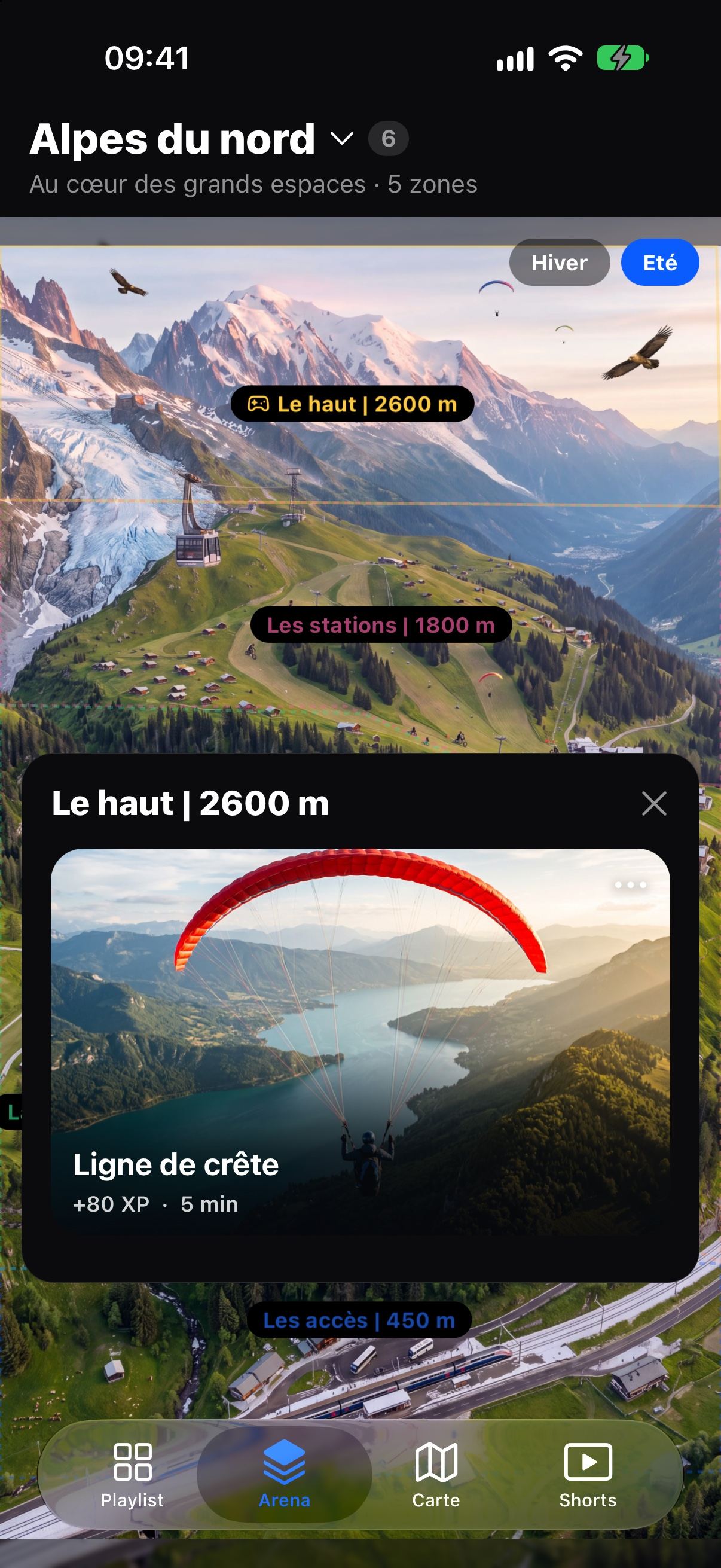 Arena Alpes du nord : la zone du sommet ouvre le défi Ligne de crête